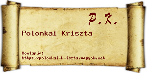 Polonkai Kriszta névjegykártya